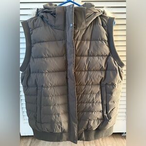 Prana Greenish/Brown Puffer Vest